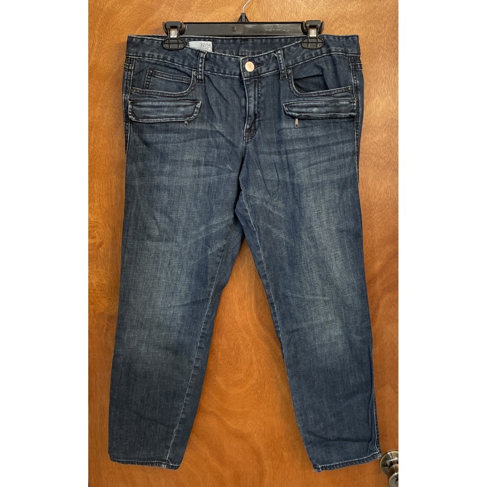 Gap 1969 Women's Segundo Funky Zipper Pocket Always Skinny Jeans Size 14 32-35"